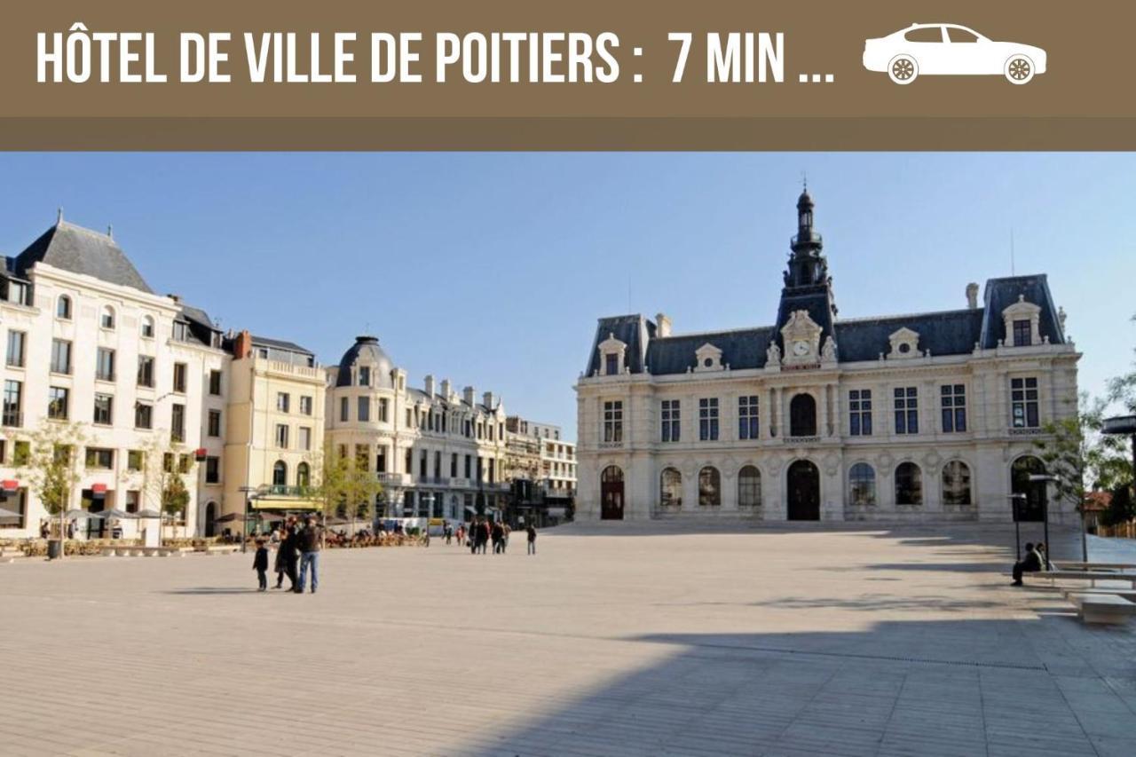 Bellejoie - Appartement T3- Poitiers Sud - Direct Futuroscope - Parking Et Wifi Gratuit 외부 사진